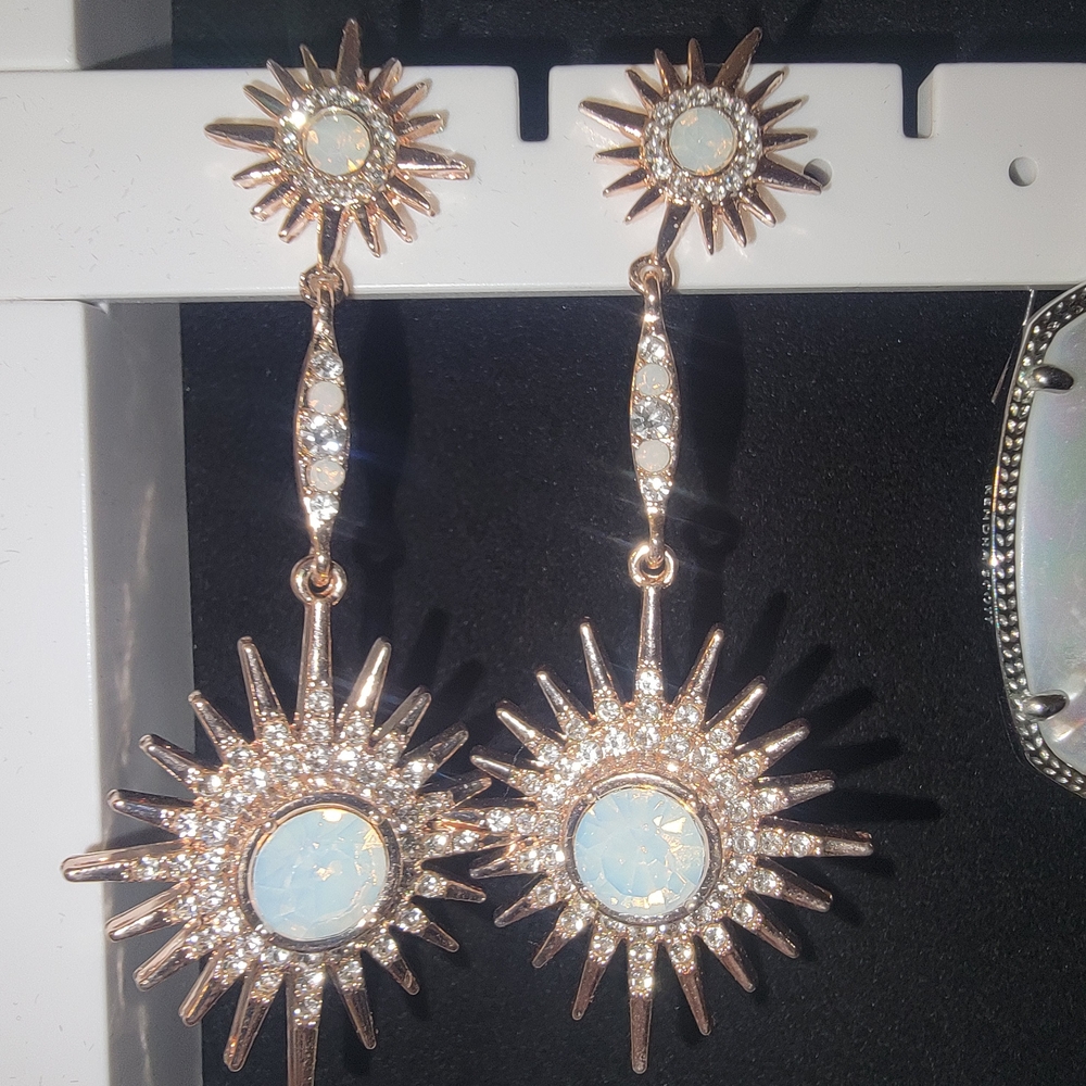 Opal Elegant Sunburst Earrings (Guess)
